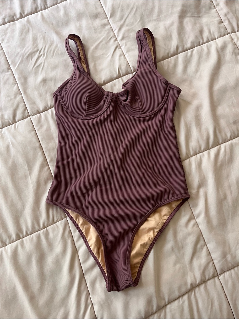 Geode One piece ribbed swimsuit